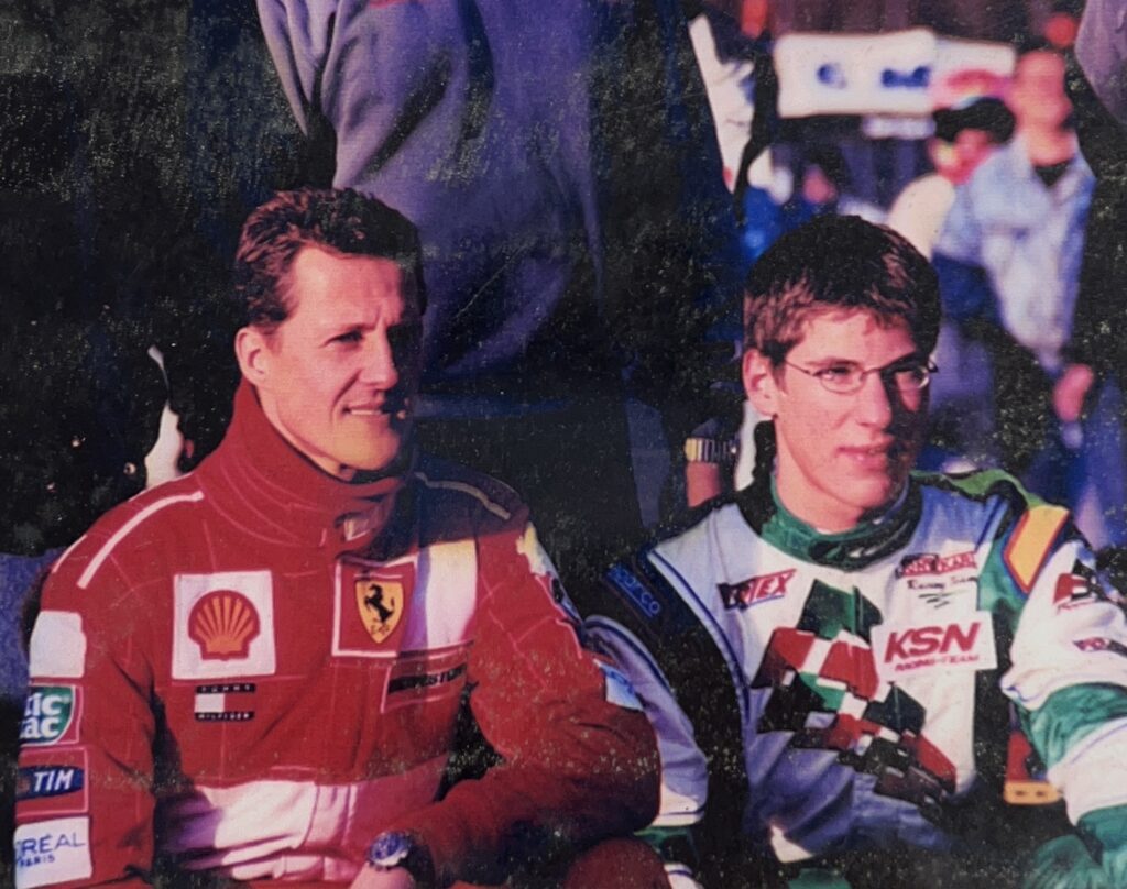 Michael Ammermüller mit Michael Schumacher